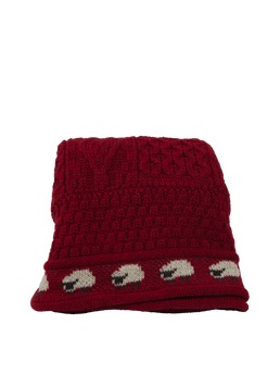 100% Pure Wool Knitted Throw Sheep