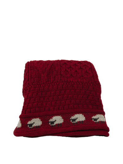 100% Pure Wool Knitted Throw Sheep