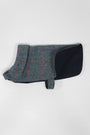 Harris Tweed Cosy Dog Coat Turquoise Herringbone Prices From