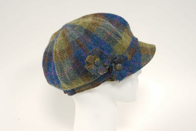 Harris Tweed Ladies Flower Hat - A0166 (HW)