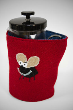 Harris Tweed Cafetiere Cosy Red (Midge)