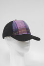 Harris Tweed Baseball Cap Lilac Purple Check (GA)