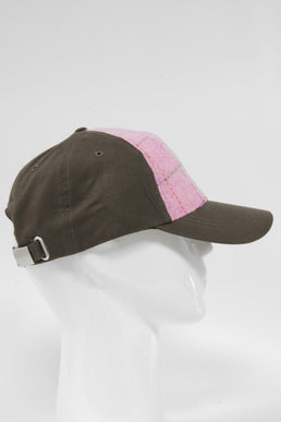 Harris Tweed Baseball Cap Pink w/OC (GA)