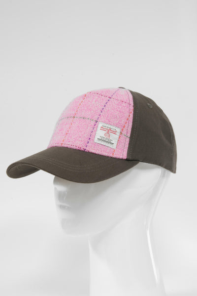 Harris Tweed Baseball Cap - Pink w/OC (GA)