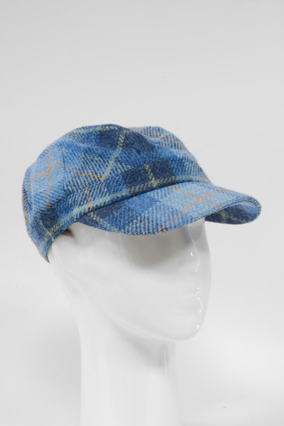 Harris Tweed Cadet Cap - Blue Pastels (HH)