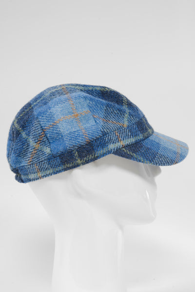 Harris Tweed Cadet Cap - Blue Pastels (HH)