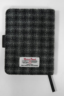 Harris Tweed Address Book Grey Black Check