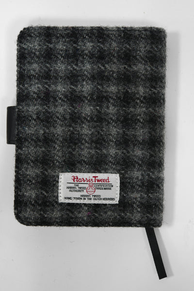 Harris Tweed Address Book Grey Black Check