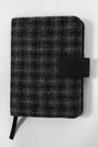 Harris Tweed Address Book Grey Black Check