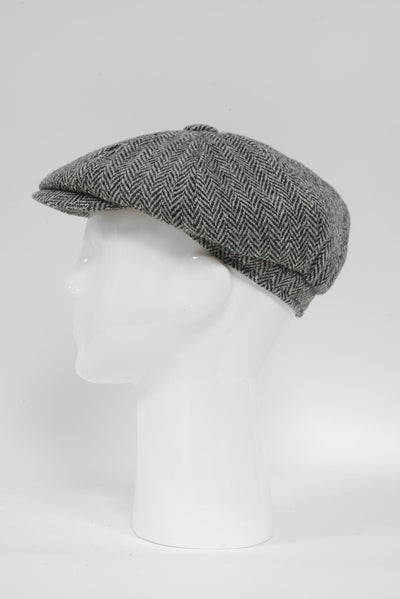 Harris Tweed 8 Piece Flat Cap - HB1 (GA)