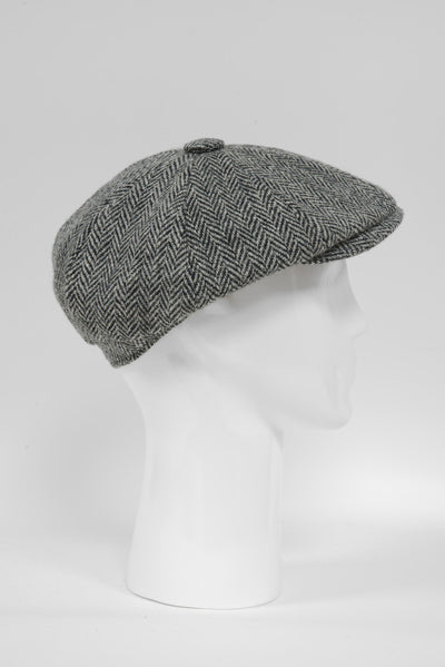 Harris Tweed 8 Piece Flat Cap - HB1 (GA)