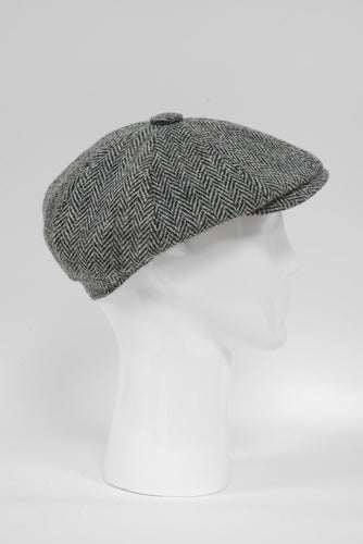 Harris Tweed 8 Piece Flat Cap - HB1 (GA)
