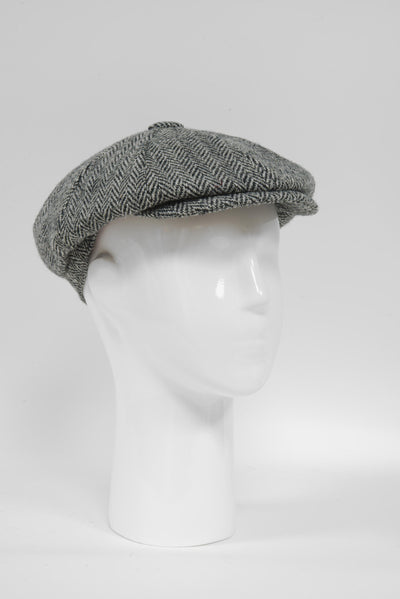 Harris Tweed 8 Piece Flat Cap - HB1 (GA)