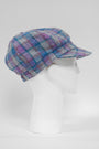 Harris Tweed Baker Boy Hat Grey/Purple Multi (GA)