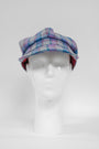 Harris Tweed Baker Boy Hat Grey/Purple Multi (GA)