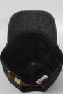 Harris Tweed Baseball Cap Dark Charcoal Herringbone (HH)