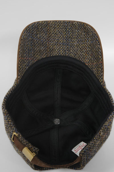 Harris Tweed Baseball Cap Glencairn Grey (HH)