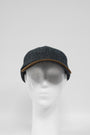 Harris Tweed Baseball Cap Dark Charcoal Herringbone (HH)