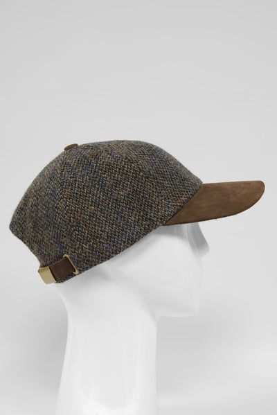 Harris Tweed Baseball Cap Glencairn Grey (HH)