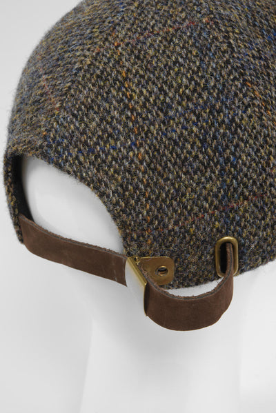 Harris Tweed Baseball Cap Glencairn Grey (HH)