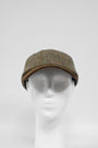 Harris Tweed Baseball Cap Brown/Green Mix Herringbone (HH)