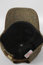 Harris Tweed Baseball Cap Brown/Green Mix Herringbone (HH)