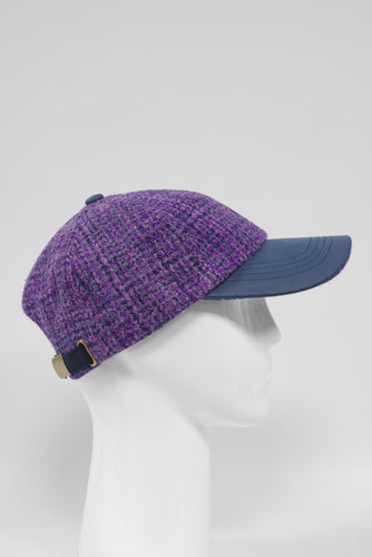 Harris Tweed Baseball Cap - Lavender (HH)