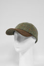 Harris Tweed Baseball Cap Sage/Wine/Gold (HH)