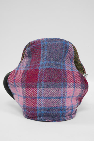 Harris Tweed Tea Cosy - Lilac Pink Check Sheep (Right)