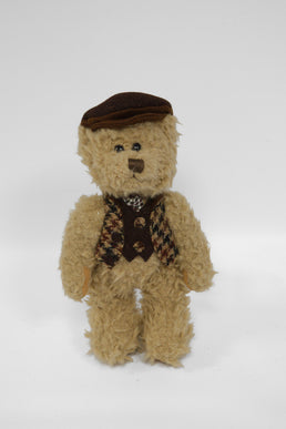 Teddy Bear with Harris Tweed Outfit Boy Brown HO Small