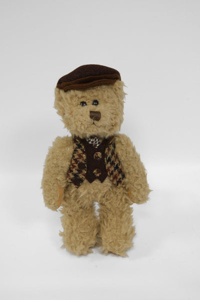 Teddy Bear with Harris Tweed Outfit Boy Brown HO Small
