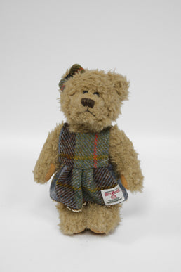Teddy Bear with Harris Tweed Outfit Girl A017 Small