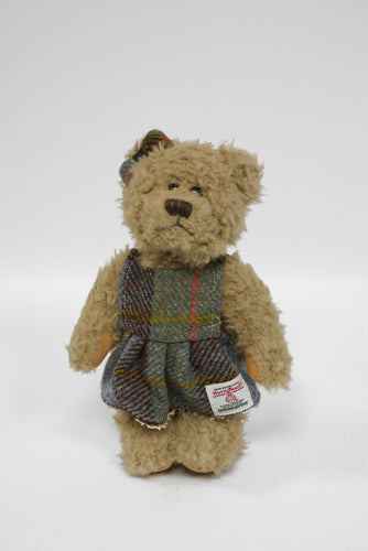 Teddy Bear with Harris Tweed Outfit Girl - A017 Small