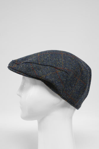 Harris Tweed Flat Cap - Blue Multi (HW)