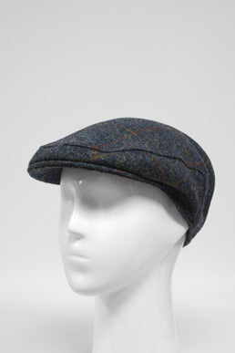 Harris Tweed Flat Cap Blue Multi (HW)