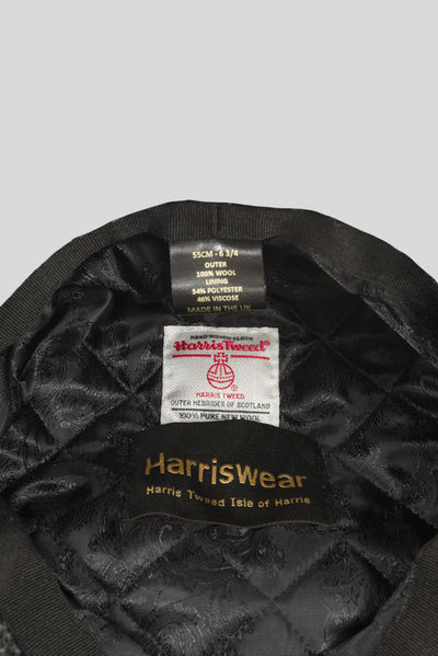 Harris Tweed Flat Cap Bracken Herringbone (HW)
