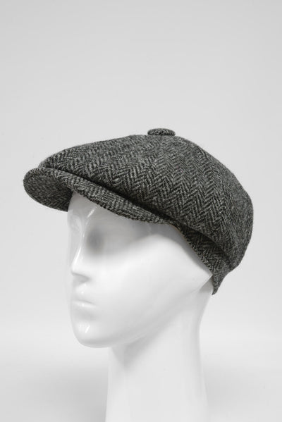 Harris Tweed 8 Piece Flat Cap HB64
