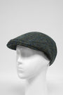 Harris Tweed Flat Cap - Green Mix Windowpane (HW)
