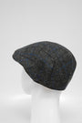 Harris Tweed Flat Cap Grey Windowpane (HW)
