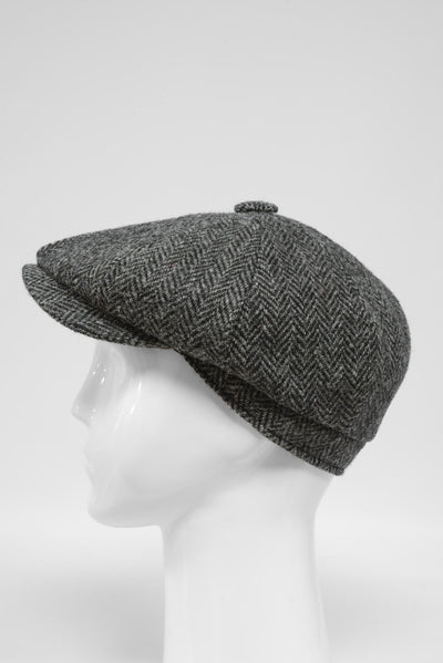 Harris Tweed 8 Piece Flat Cap HB64