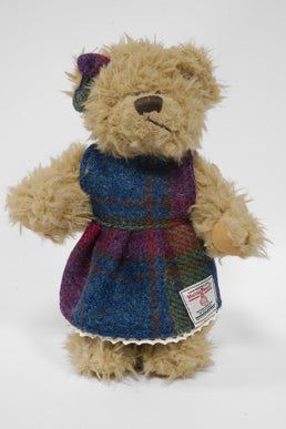 Teddy Bear with Harris Tweed Outfit Girl A0195 Small