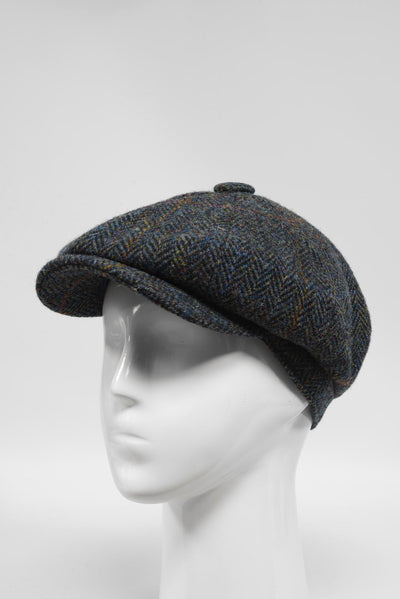 Harris Tweed 8 Piece Flat Cap HB80