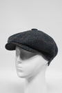 Harris Tweed 8 Piece Flat Cap Blue Multi