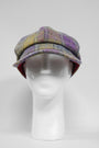 Harris Tweed Baker Boy Hat Muted Lilac/Green Check (GA)