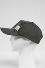 Harris Tweed Baseball Cap Green/Plum Check (GA)