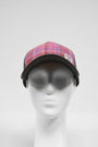 Harris Tweed Baseball Cap Pink/Lilac Check (GA)