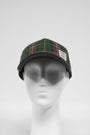 Harris Tweed Baseball Cap Green/Plum Check (GA)