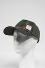 Harris Tweed Baseball Cap Green/Plum Check (GA)