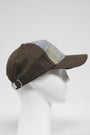 Harris Tweed Baseball Cap Muted Lilac/Green Check (GA)