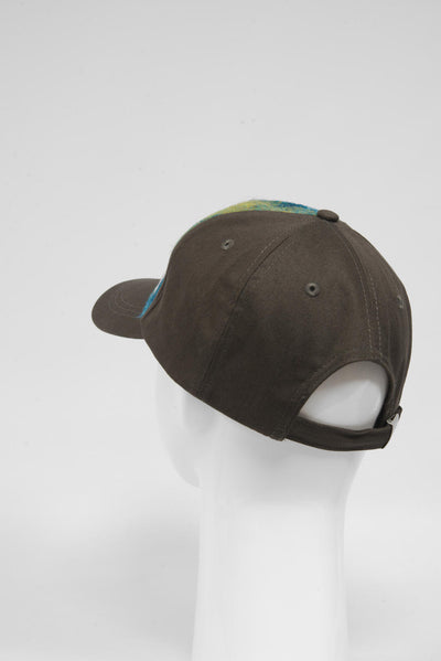Harris Tweed Baseball Cap Sea Blue/Green Check (GA)